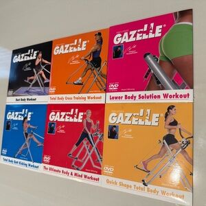 Gazelle Total Body Workout DVD Set 6 tony little quick shape, best body cross et